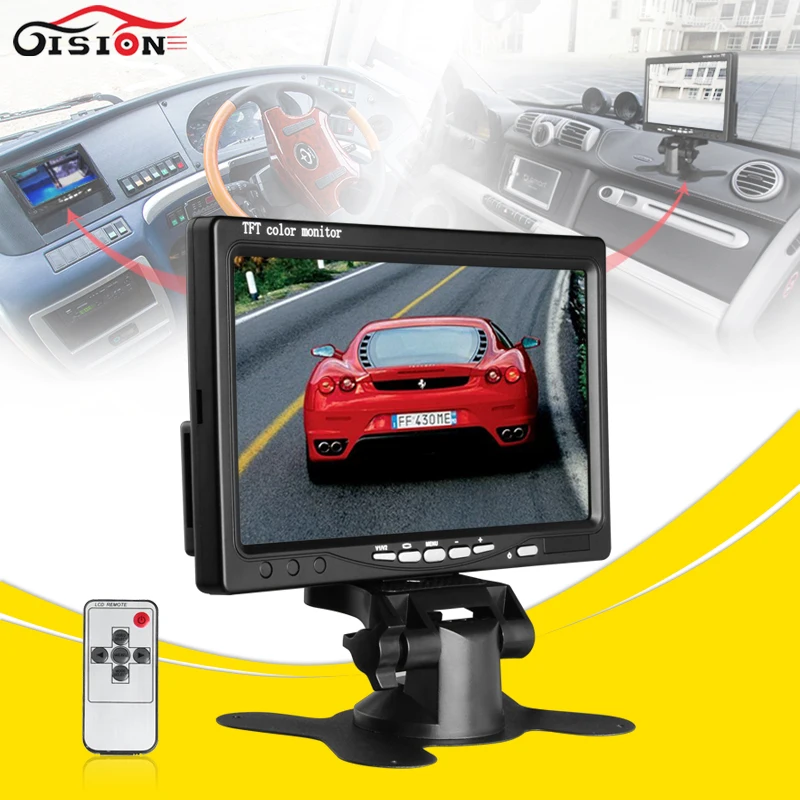 Auto Parking System 2 Channel Video Input 7inch TFT LCD Reverse Camera Monitor Headrest Car Monitor For Rear View Camera
Auto Parking System 2 Channel Video Input 7inch TFT LCD Reverse Camera Monitor Headrest Car Monitor For Rear View Camera