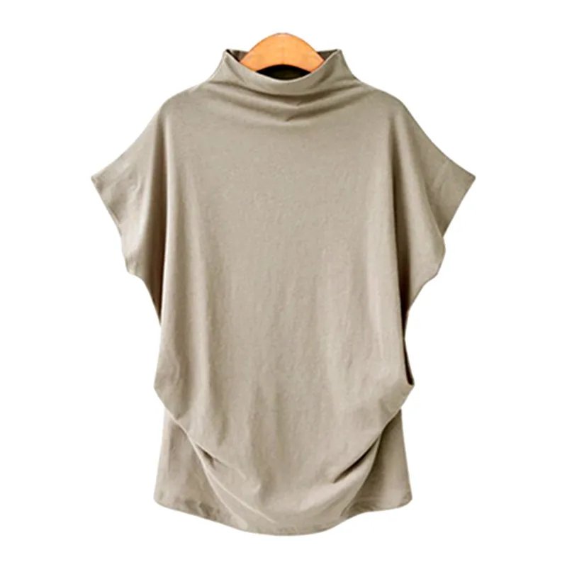 Short-sleeved female 2018 new t-shirt large size blousess wild long trousers half high collar shirt Butterfly Sleeve
Short-sleeved female 2018 new t-shirt large size blousess wild long trousers half high collar shirt Butterfly Sleeve