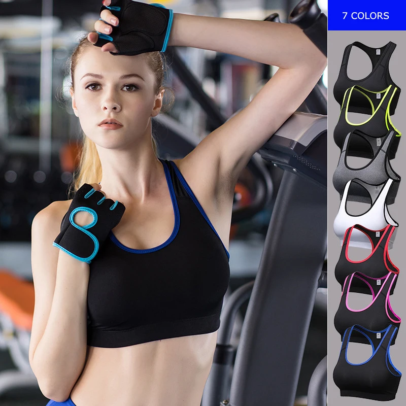 Women's Lady Sports Bra Push Up Underwired Yoga Workout Underwear Quick Dry Running Vest With Removable Pads Wide Straps 2107
Women's Lady Sports Bra Push Up Underwired Yoga Workout Underwear Quick Dry Running Vest With Removable Pads Wide Straps 2107