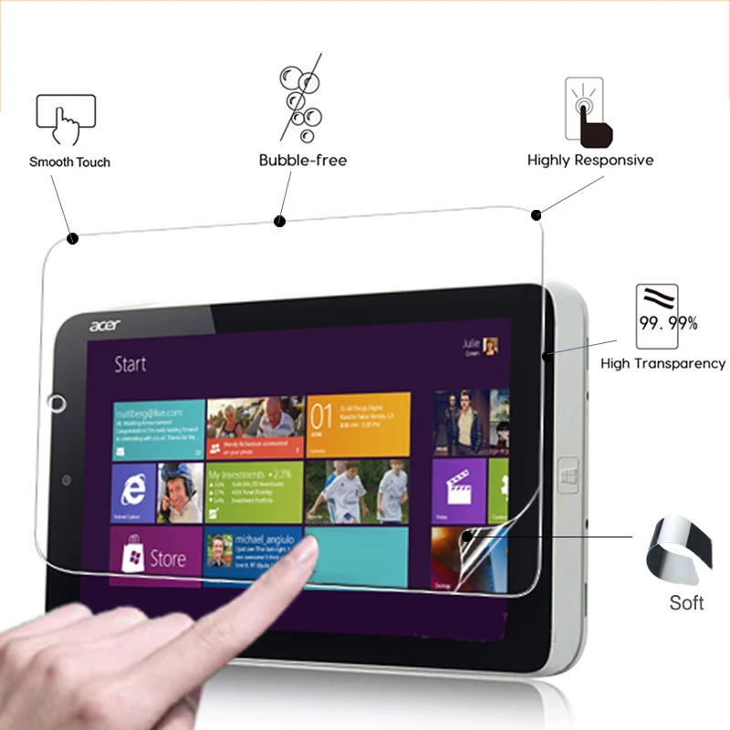 Высокий прозрачный глянцевый Защитная пленка для планшетов Acer Iconia W3-810 8,1 дюйма, Защитная пленка для HD ЖК-экрана с защитой от царапин + Ткань для очистки
Высокий прозрачный глянцевый Защитная пленка для планшетов Acer Iconia W3-810 8,1 дюйма, Защитная пленка для HD ЖК-экрана с защитой от царапин + Ткань для очистки