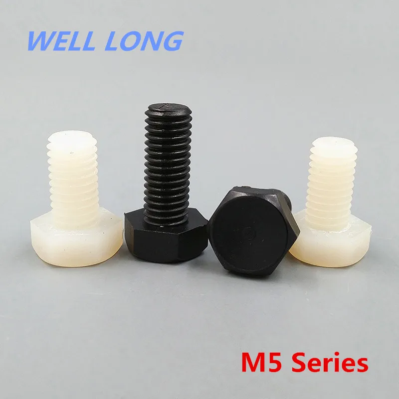 Hexagonal Nylon Screw Bolt White Plastic Screw Hexagon Bolt Plastic Screw, M5 Series.
Hexagonal Nylon Screw Bolt White Plastic Screw Hexagon Bolt Plastic Screw, M5 Series.