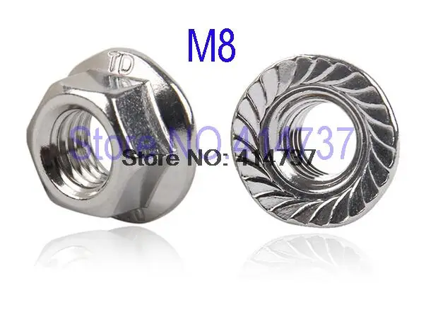 200pcs/lot High Quality Factory Direct Sale DIN6923 Stainless Steel 304 M8 hex flange nut
200pcs/lot High Quality Factory Direct Sale DIN6923 Stainless Steel 304 M8 hex flange nut