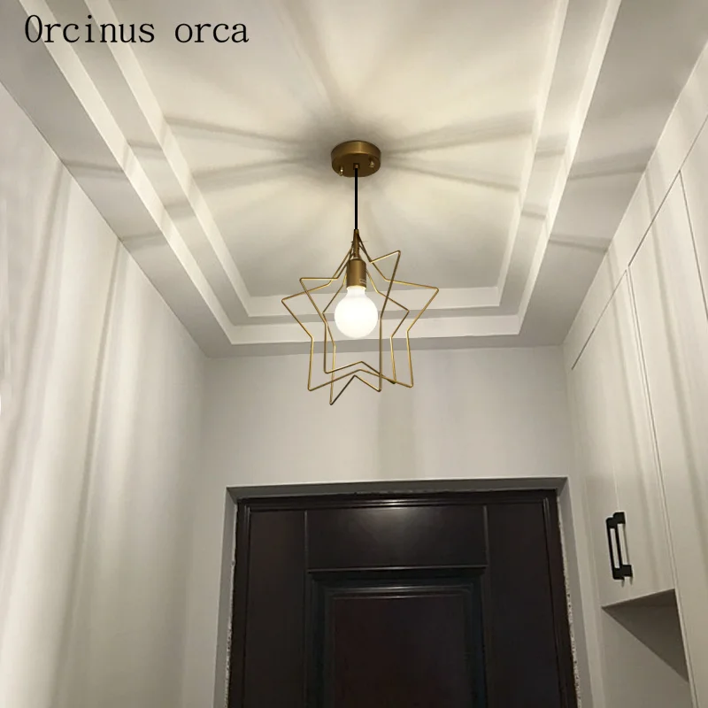 Nordic modern pentagram star chandelier restaurant aisle children's room lamp creative personality star Chandelier
Nordic modern pentagram star chandelier restaurant aisle children's room lamp creative personality star Chandelier