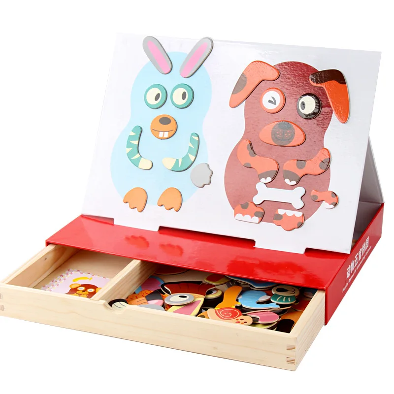 3D Puzzles Magnetic Face Drawing Board Educational Toys For Children Montessori Materials Animals Fridge Magnets Drawing Toy
3D Puzzles Magnetic Face Drawing Board Educational Toys For Children Montessori Materials Animals Fridge Magnets Drawing Toy