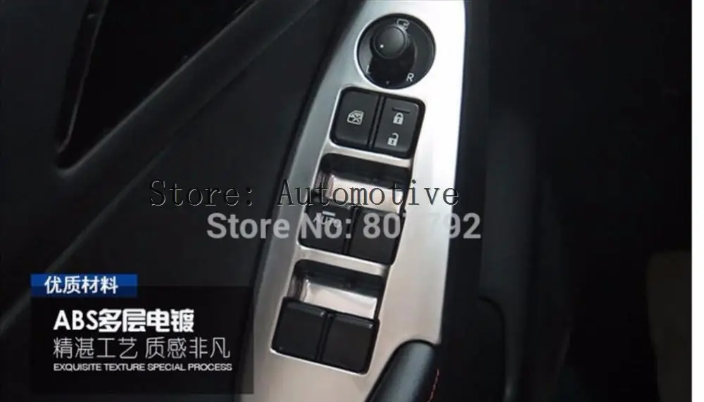 Хромированная наклейка на крышку стеклоподъемника автомобиля для Mazda 3 AXELA 2014 2015 2016 2017 4 шт.
Хромированная наклейка на крышку стеклоподъемника автомобиля для Mazda 3 AXELA 2014 2015 2016 2017 4 шт.