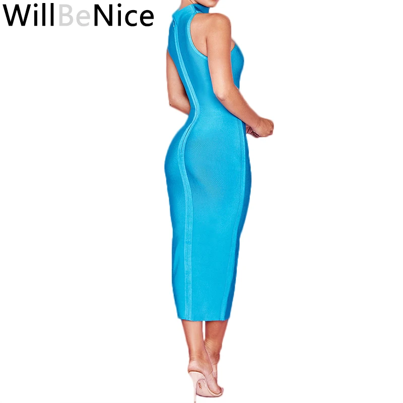 WillBeNice Women Summer Bandage Dresses 2019 Aqua Blue Bandage Midi Dress High Neck Sexy Bodycon Bandage Dress Elegant Bodycon
WillBeNice Women Summer Bandage Dresses 2019 Aqua Blue Bandage Midi Dress High Neck Sexy Bodycon Bandage Dress Elegant Bodycon