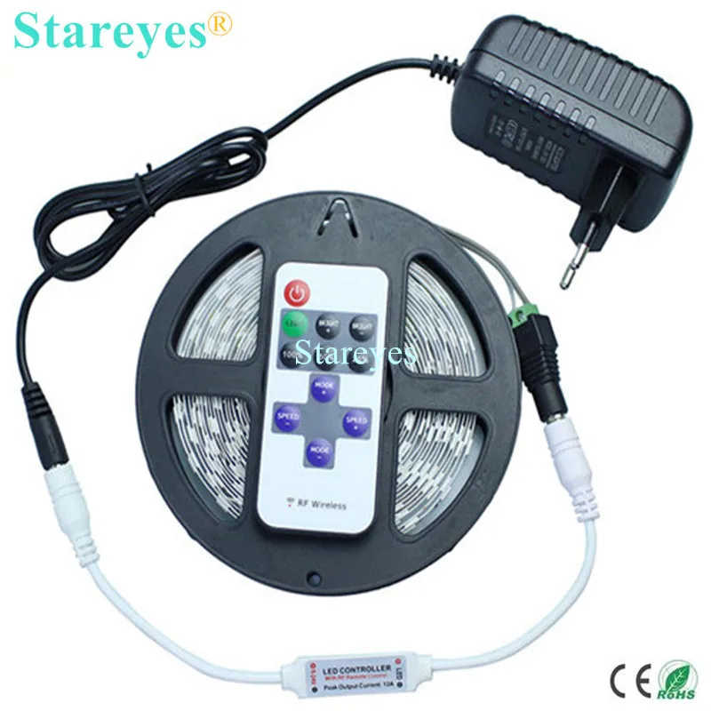 Free Shipping 1 set 5M 300 LED SMD 5630 5730 LED Strip DC12V Non Waterproof String Tape light with IR Remote + 3A Power Adapter
Free Shipping 1 set 5M 300 LED SMD 5630 5730 LED Strip DC12V Non Waterproof String Tape light with IR Remote + 3A Power Adapter