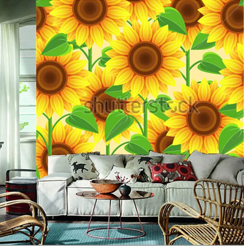Custom 3D large murals,beautiful bright nature pattern yellow with sunflowers ,living room sofa TV wall bedroom wall paper
Custom 3D large murals,beautiful bright nature pattern yellow with sunflowers ,living room sofa TV wall bedroom wall paper