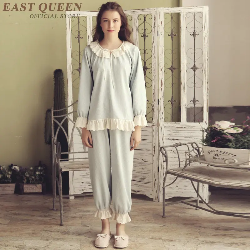 Women pajama sets in spring cute lace full length pants sleep & lounge sleepwear women pyjamas home clothes for female DD463 F
Women pajama sets in spring cute lace full length pants sleep & lounge sleepwear women pyjamas home clothes for female DD463 F
