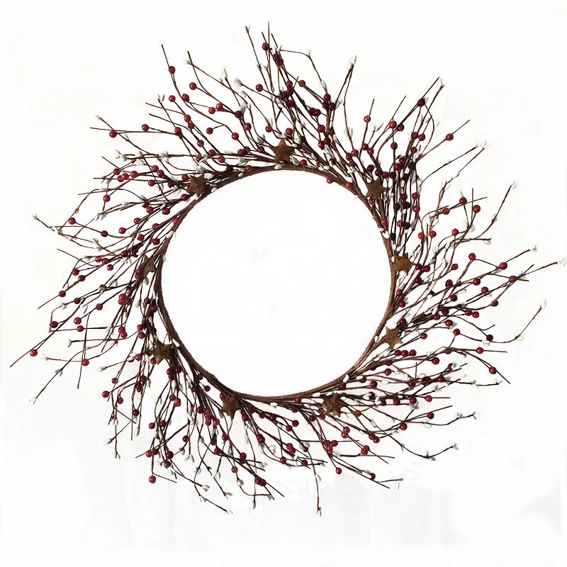 2pcs/lot Hot Sale Christmas Festive Artificial Red Berry Wreath with Rusty Star for Front Door Wall Decor Free Shipping
2pcs/lot Hot Sale Christmas Festive Artificial Red Berry Wreath with Rusty Star for Front Door Wall Decor Free Shipping