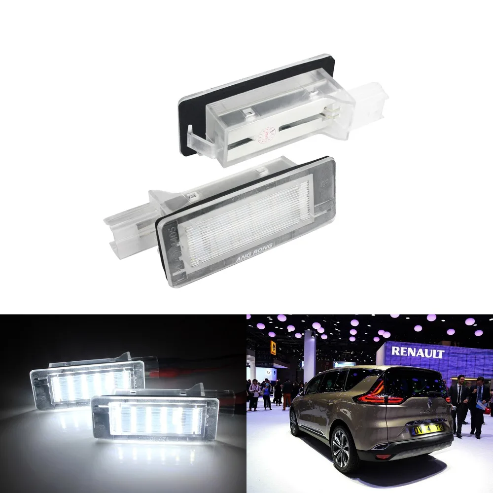 ANGRONG 2x светодиодный светильник номерного знака Canbus для Renault Scenic Espace Modus Dacia 8200013577
ANGRONG 2x светодиодный светильник номерного знака Canbus для Renault Scenic Espace Modus Dacia 8200013577