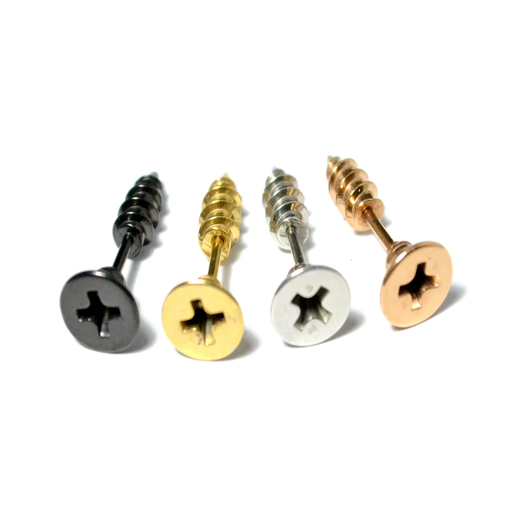 50PCS Women Men Unisex Titanium Steel Earrings Screw Ear Stud Earrings Body Piercing Jewelry Punk Styles
50PCS Women Men Unisex Titanium Steel Earrings Screw Ear Stud Earrings Body Piercing Jewelry Punk Styles