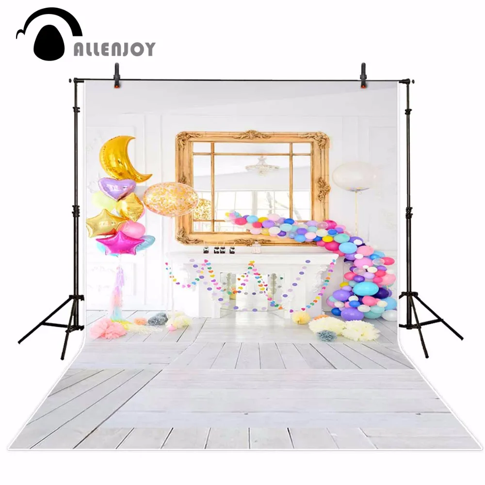 Allenjoy photography backdrops Moon stars balloons Birthday decoration White wooden floor chandelier backgrounds funds
Allenjoy photography backdrops Moon stars balloons Birthday decoration White wooden floor chandelier backgrounds funds