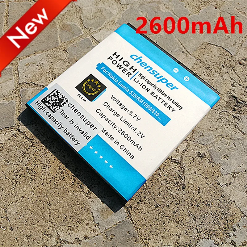 Chensuper 2600mAh BV-L4A Замена для Nokia Lumia 830 RM-984 Lumia830 Lumia 535 BV L4A BL-L4A
Chensuper 2600mAh BV-L4A Замена для Nokia Lumia 830 RM-984 Lumia830 Lumia 535 BV L4A BL-L4A