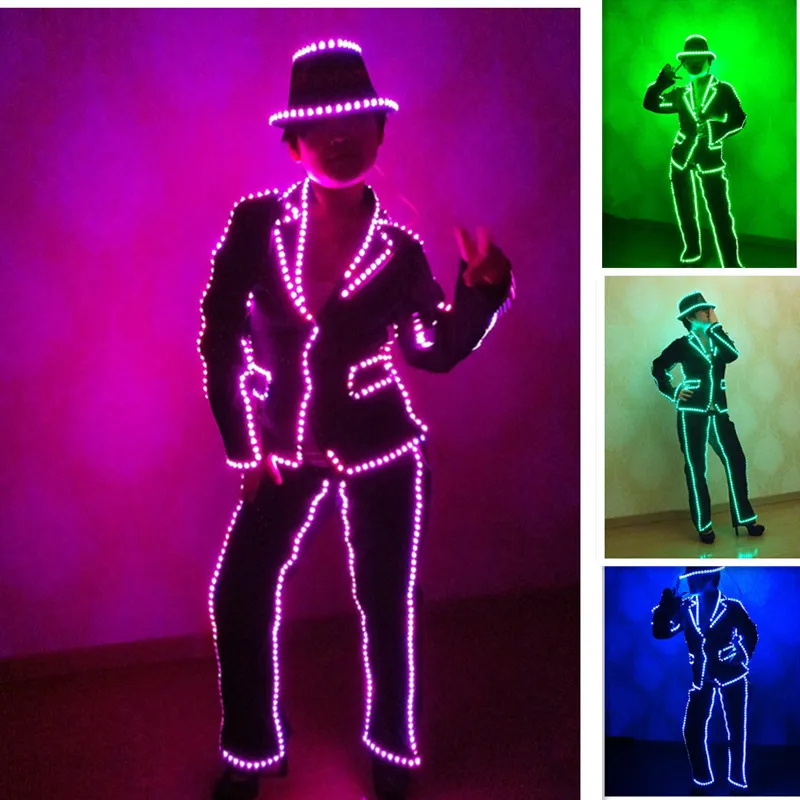 3 Sets LED Luminous Nightclub Ballroom Costume Led MJ Style Suit Women Waiters Clothes Stage Performance Dance Wear
3 Sets LED Luminous Nightclub Ballroom Costume Led MJ Style Suit Women Waiters Clothes Stage Performance Dance Wear
