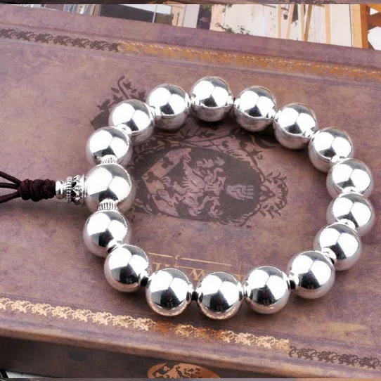 100% 925 Silver Beads Bracelet Sterling Tibetan Wrist Mala Bracelet Silver Beads Bracelet
100% 925 Silver Beads Bracelet Sterling Tibetan Wrist Mala Bracelet Silver Beads Bracelet