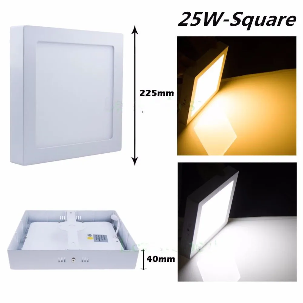 Free shipping 9W/15W/25W Square Led Panel Light Surface Mounted Downlight lighting Led ceiling down AC85-265V + Driver
Free shipping 9W/15W/25W Square Led Panel Light Surface Mounted Downlight lighting Led ceiling down AC85-265V + Driver