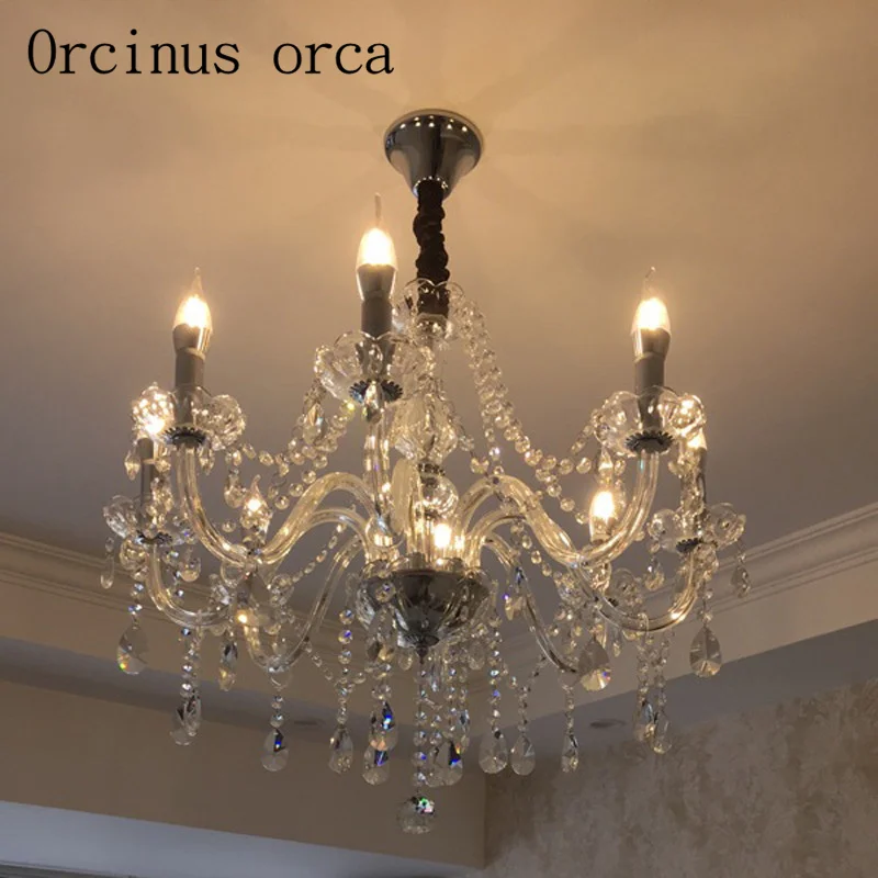 European style led candles crystal chandeliers living room bedroom restaurant modern simple and warm crystal lamp
European style led candles crystal chandeliers living room bedroom restaurant modern simple and warm crystal lamp