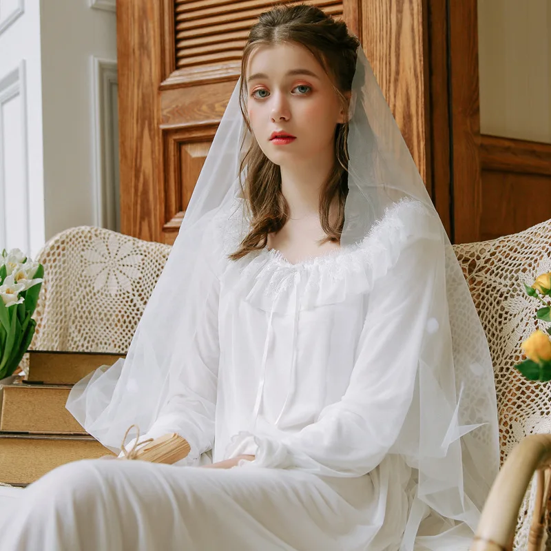 Women Princess Sleeping Gown Spring and Summer Long Sexy Lace Sleepwear Fairy Lovely Long Home Dress Bridesmaid Retro 8122111
Women Princess Sleeping Gown Spring and Summer Long Sexy Lace Sleepwear Fairy Lovely Long Home Dress Bridesmaid Retro 8122111