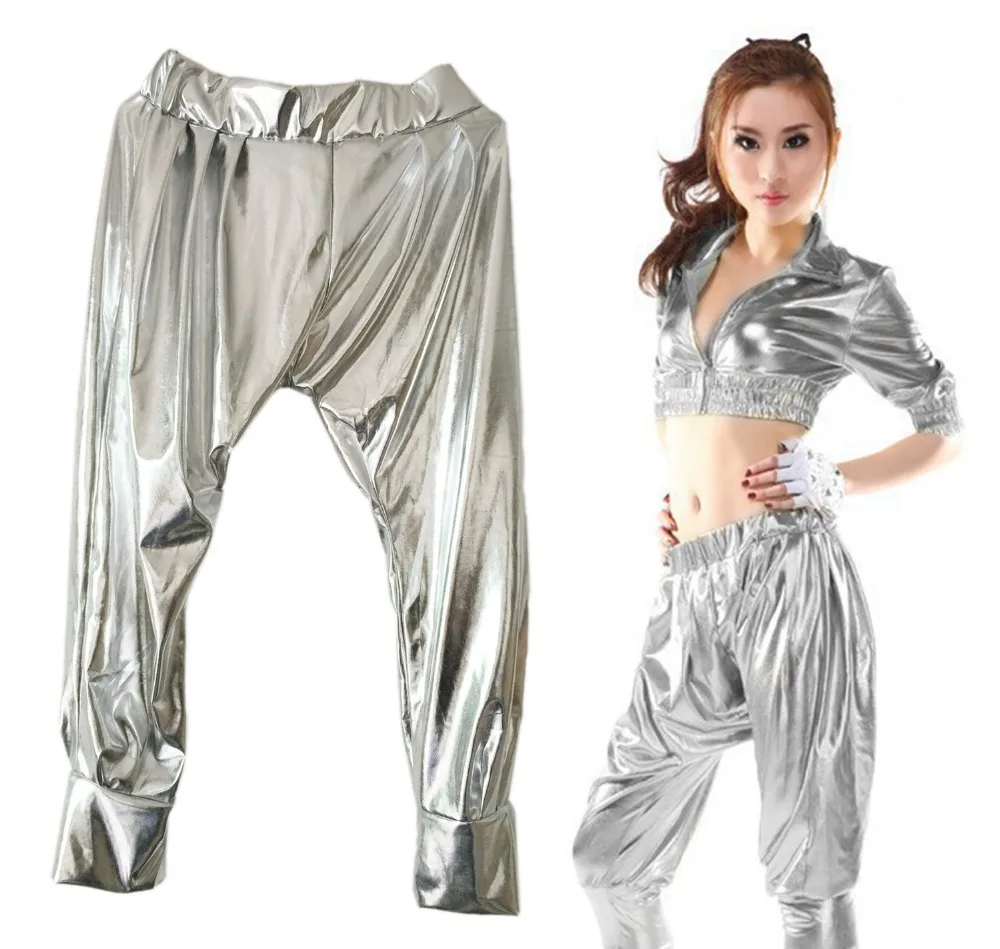 New Fashion Jazz harem women hip hop dance pants stage performance costumes loose personality silver Paillette Trousers
New Fashion Jazz harem women hip hop dance pants stage performance costumes loose personality silver Paillette Trousers