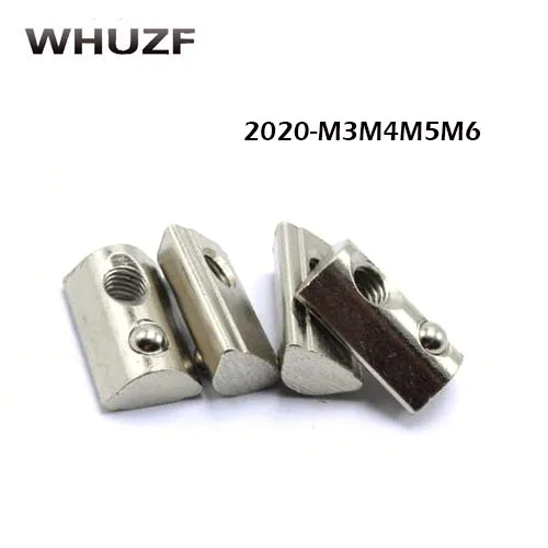 100pcs 2020 Series 2020-M3M4M5M6 Thread TSpring nutHalf Round Elasticity Square Nuts Aluminum Profile Accessories Slot 6
100pcs 2020 Series 2020-M3M4M5M6 Thread TSpring nutHalf Round Elasticity Square Nuts Aluminum Profile Accessories Slot 6