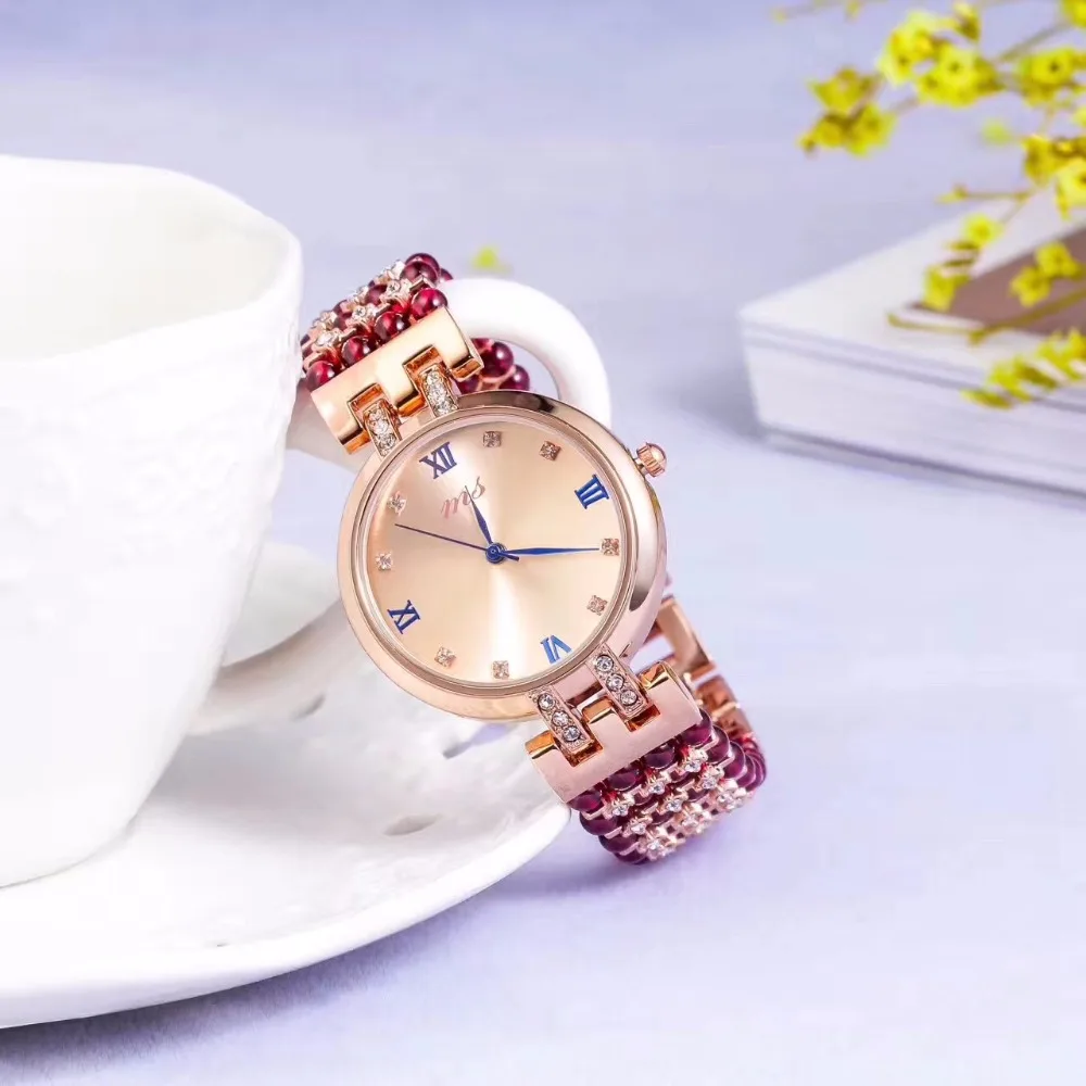 Natural Garnet Stone Bracelet & 33mm Watch Diy Jewelry For Woman Waterproof Watch For Summer Beach Wholesale !
Natural Garnet Stone Bracelet & 33mm Watch Diy Jewelry For Woman Waterproof Watch For Summer Beach Wholesale !
