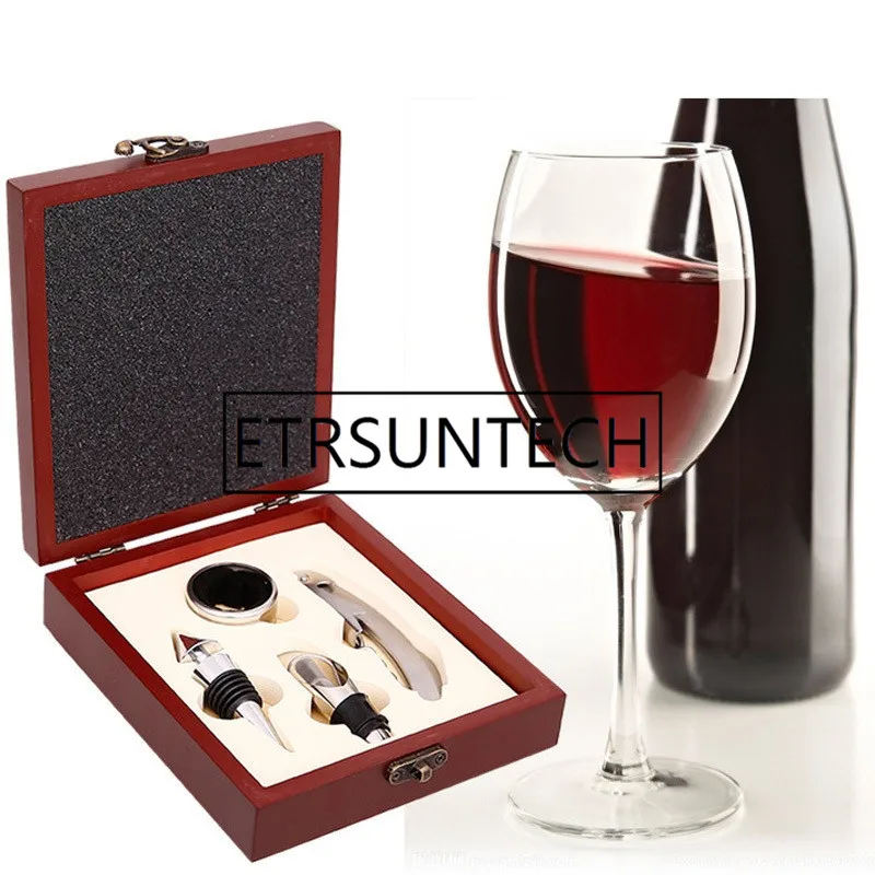 50Set/Lot Wooden Box Rabbit Head bottle Opener Red Wine Opener Stainless Steel Pourer Wine Ring Bottle Plug Wine Bottle Opener 
50Set/Lot Wooden Box Rabbit Head bottle Opener Red Wine Opener Stainless Steel Pourer Wine Ring Bottle Plug Wine Bottle Opener