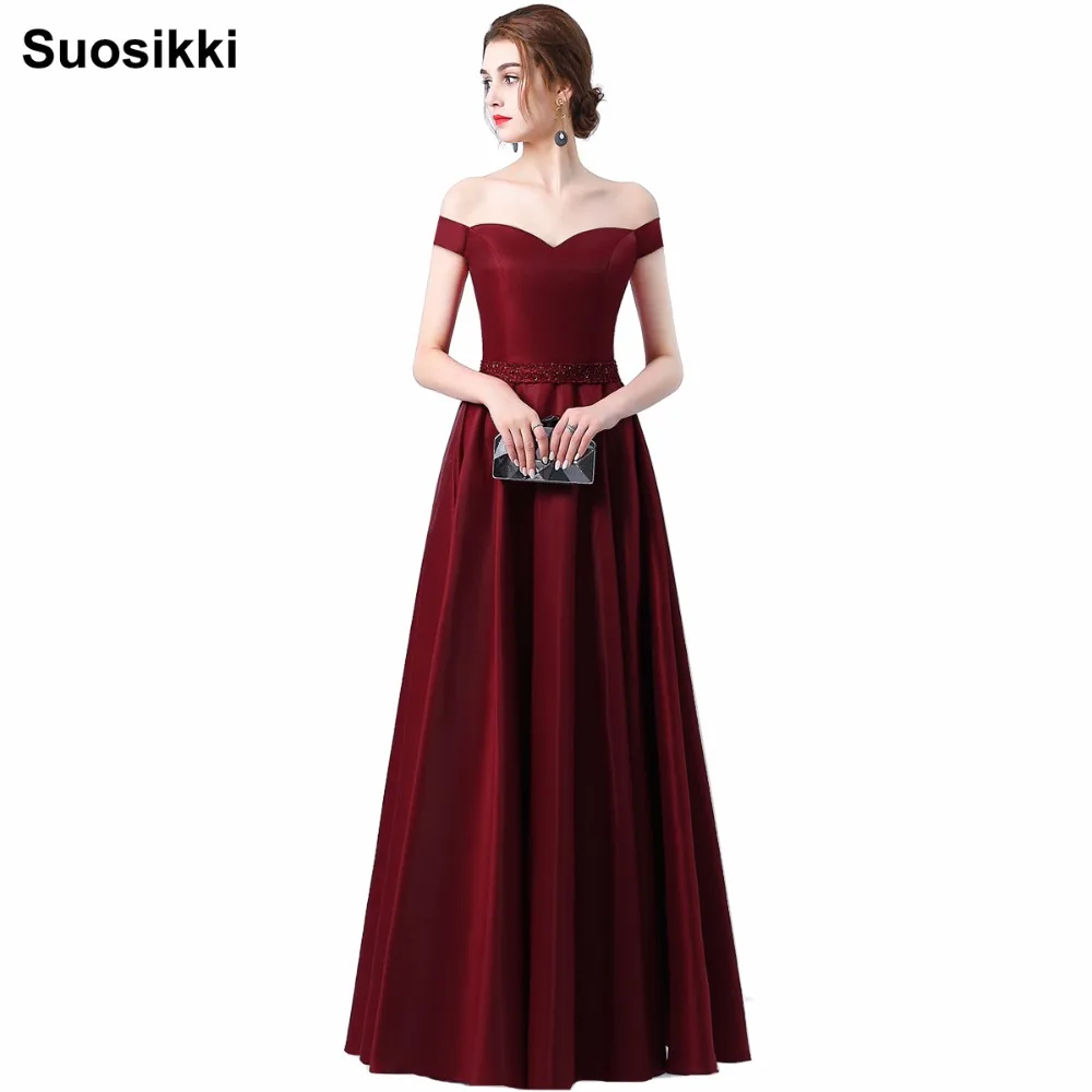 Suosikki 2018 New Bride Married Banquet Flower Evening Dress Boat Neck Floor-length Formal Party Prom Dresses Long
Suosikki 2018 New Bride Married Banquet Flower Evening Dress Boat Neck Floor-length Formal Party Prom Dresses Long