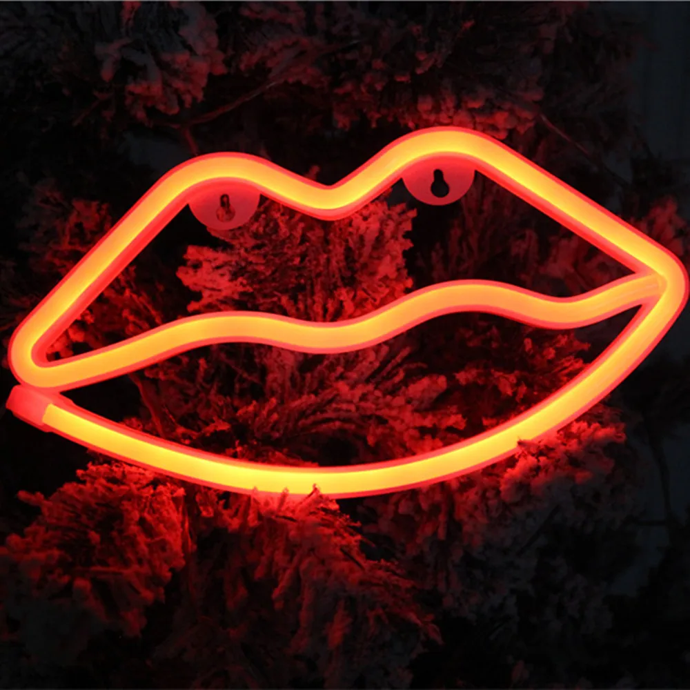 YIYANG Red Lips Christmas Tree Neon Night Light Lamp Strip Battery USB Wall Hanging Light Home Bedroom Decor Led Neon Sign
YIYANG Red Lips Christmas Tree Neon Night Light Lamp Strip Battery USB Wall Hanging Light Home Bedroom Decor Led Neon Sign