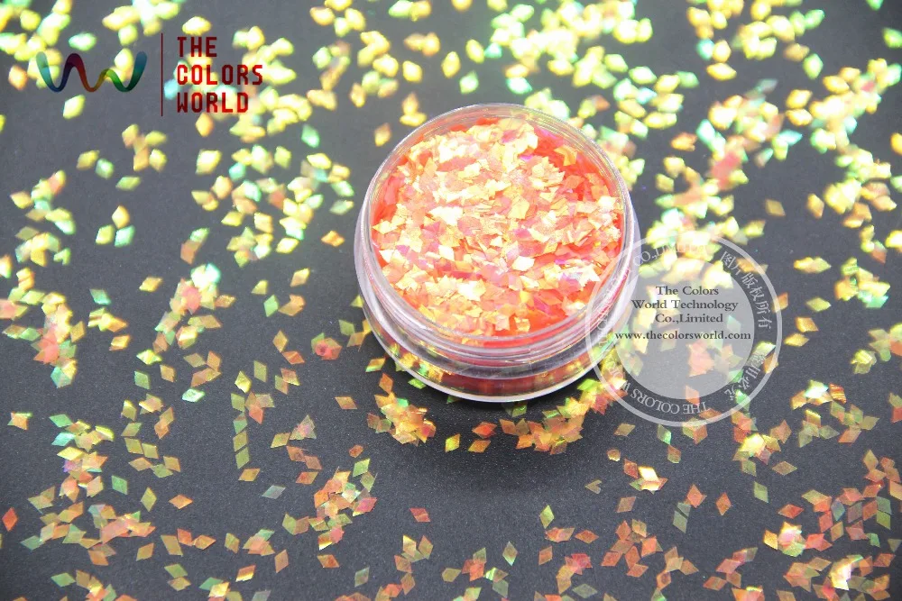 TCR334 American Fantasy Iridescent Orange Colors Diamond Shape 2MM Size Glitter Spangles for nail art and DIY decoration
TCR334 American Fantasy Iridescent Orange Colors Diamond Shape 2MM Size Glitter Spangles for nail art and DIY decoration