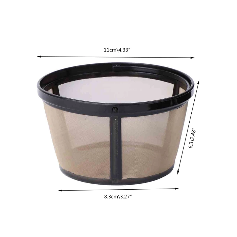 Reusable 10-12 Cup Coffee Filter Basket-style Permanent Metal Mesh Tool BPA Free Mar28
Reusable 10-12 Cup Coffee Filter Basket-style Permanent Metal Mesh Tool BPA Free Mar28