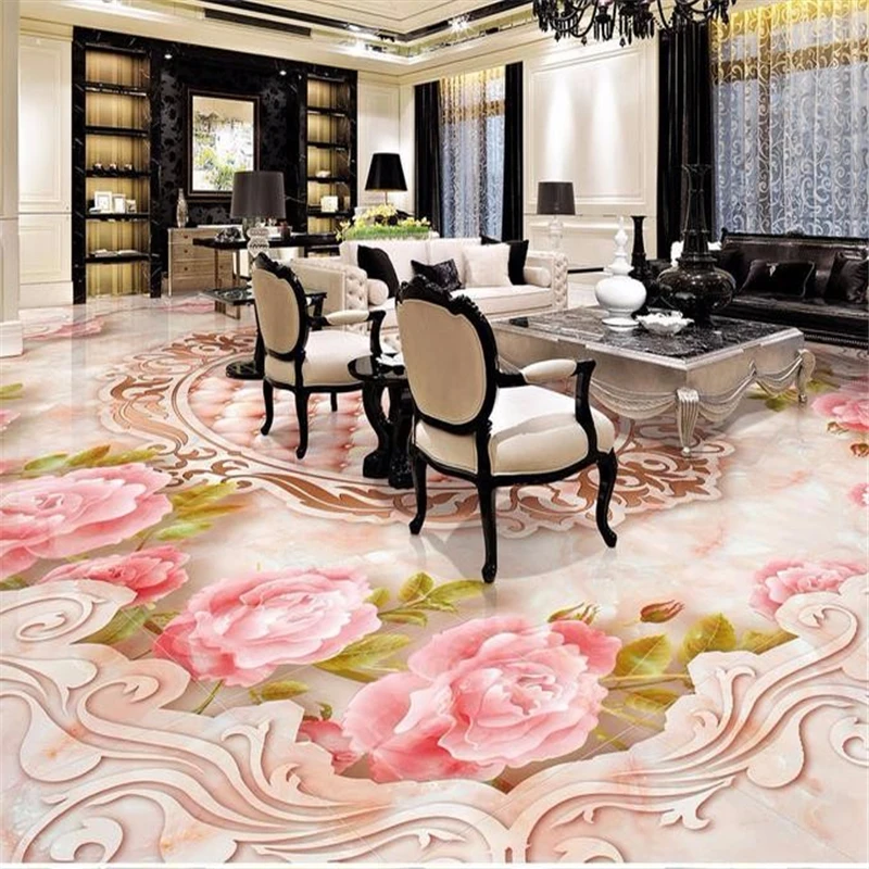 custom floor wall paper Soft Rose relief package pvc floor tile wallpaper for bathroom 3d floor mural 3d papier peint
custom floor wall paper Soft Rose relief package pvc floor tile wallpaper for bathroom 3d floor mural 3d papier peint