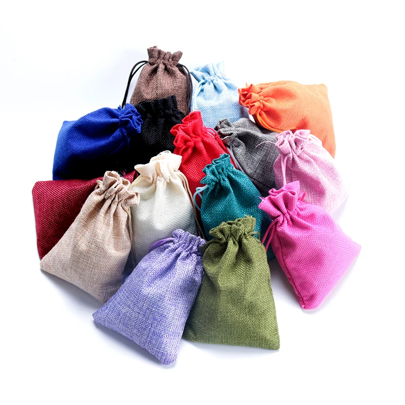 Wholesale 500pcs/lot 4 Sizes Natural Jute Bags Drawstring Gift Bag Incense Storage Linen Bags Favor Charm Jewelry Packaging Bags
Wholesale 500pcs/lot 4 Sizes Natural Jute Bags Drawstring Gift Bag Incense Storage Linen Bags Favor Charm Jewelry Packaging Bags