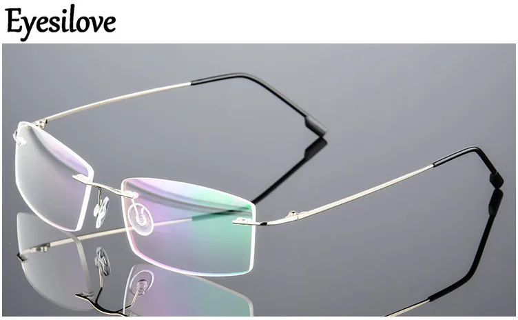 Eyesilove fashion finished rimless myopia glasses ultra-light men women Nearsighted Glasses non-screw rimless Myopia eyeglasses
Eyesilove fashion finished rimless myopia glasses ultra-light men women Nearsighted Glasses non-screw rimless Myopia eyeglasses