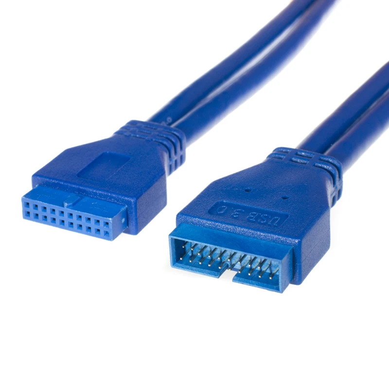 0.5M 2FT 2" USB 3.0 Motherboard 20 pin male plug to 20pin female extension cable
0.5M 2FT 2" USB 3.0 Motherboard 20 pin male plug to 20pin female extension cable
