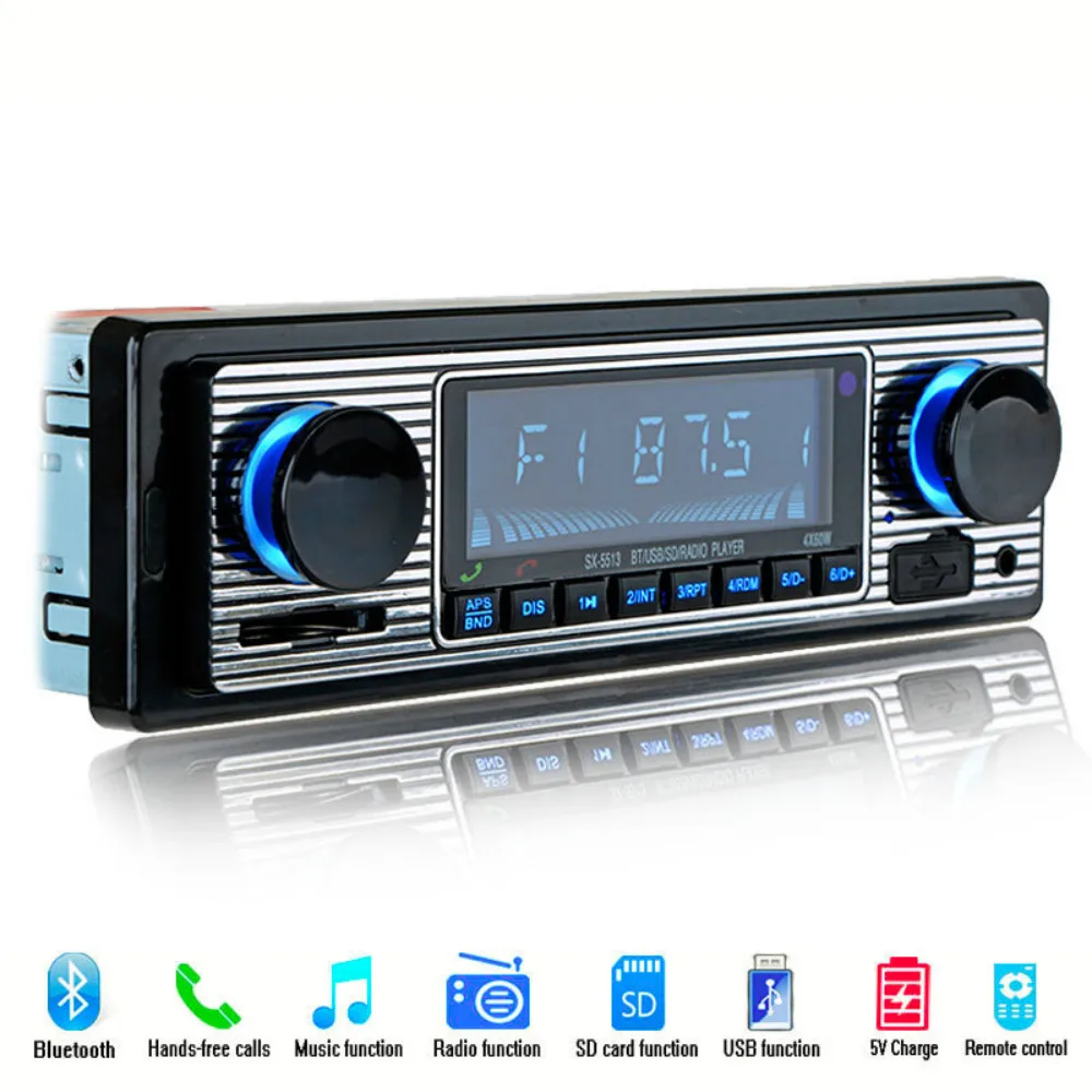 HANGXIAN Bluetooth Vintage Car Radio MP3 Player Stereo USB AUX Classic Car Stereo Audio
HANGXIAN Bluetooth Vintage Car Radio MP3 Player Stereo USB AUX Classic Car Stereo Audio