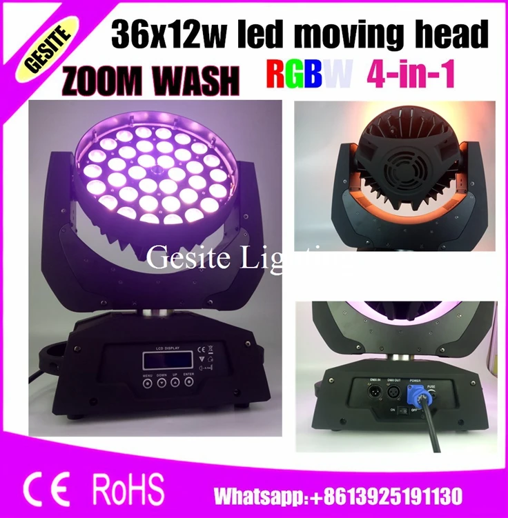 2pcs/Lot 36x10w RGBW LED Wash Zoom Moving Head Light Mixing Color Professional Sound Concert Party Disco Dj Light
2pcs/Lot 36x10w RGBW LED Wash Zoom Moving Head Light Mixing Color Professional Sound Concert Party Disco Dj Light