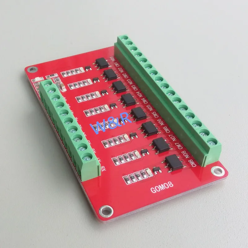 GOM08 8-channel solid state relay module / high level trigger / 48V / 1A optocoupler isolated output / level voltage conversion
GOM08 8-channel solid state relay module / high level trigger / 48V / 1A optocoupler isolated output / level voltage conversion