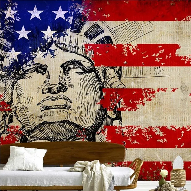 Custom retro wallpaper, the national flag and the Statue of Liberty for the living room bedroom background waterproof wallpaper
Custom retro wallpaper, the national flag and the Statue of Liberty for the living room bedroom background waterproof wallpaper