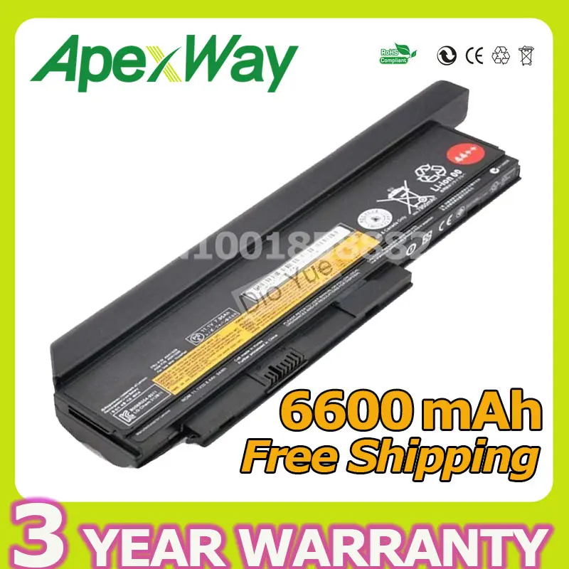 Apexway 9 cells 94Wh Battery for Lenovo ThinkPad X220 X220i X220s X230 X230i X230s 42T4901 42T4902 42Y4940 42Y4868 42T4873
Apexway 9 cells 94Wh Battery for Lenovo ThinkPad X220 X220i X220s X230 X230i X230s 42T4901 42T4902 42Y4940 42Y4868 42T4873