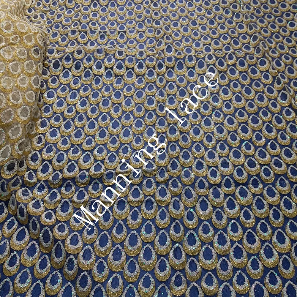 The golden and white wedding dress dresses and lace fabrics! French MYFZ-1368 African flickering lace fabric
The golden and white wedding dress dresses and lace fabrics! French MYFZ-1368 African flickering lace fabric