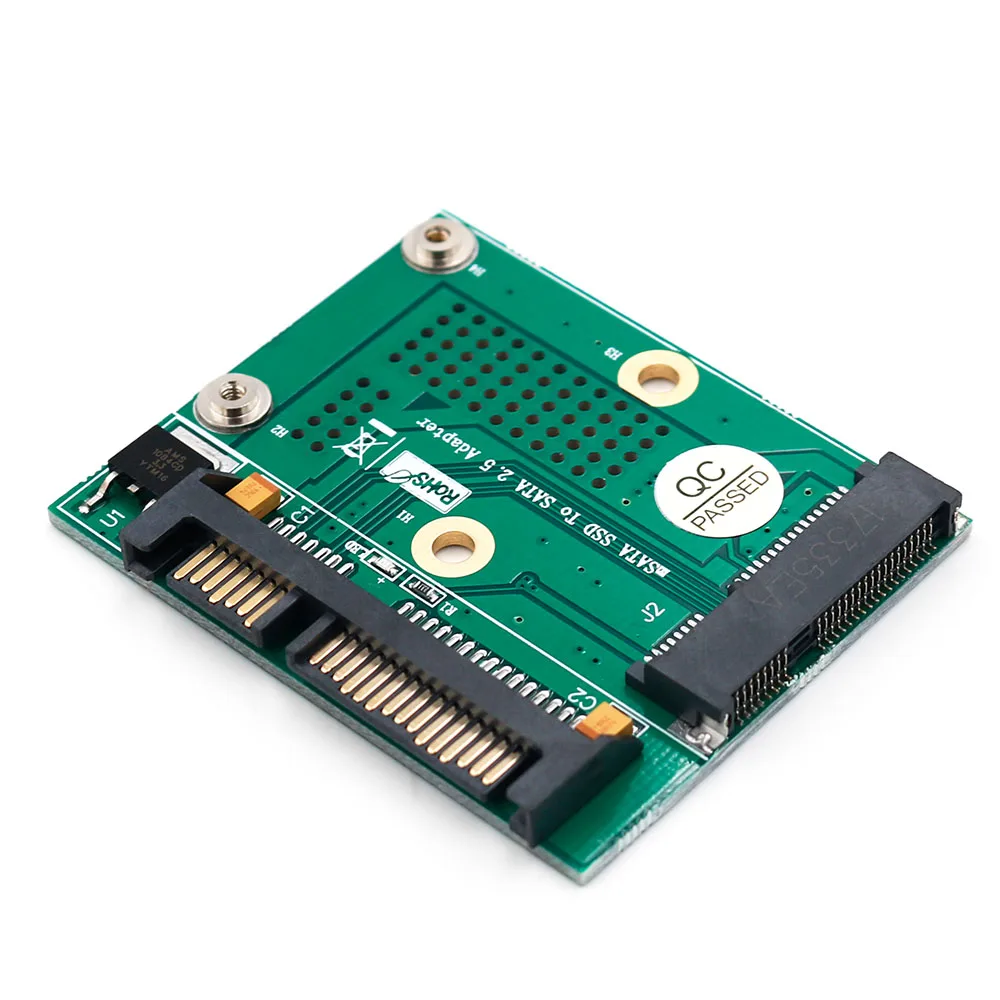 MSATA SSD to SATA 2.5" Adapter Metal Extension Bracket 3.3V LED Computer Converter Card Components for Full-Mini Half-Mini Card
MSATA SSD to SATA 2.5" Adapter Metal Extension Bracket 3.3V LED Computer Converter Card Components for Full-Mini Half-Mini Card