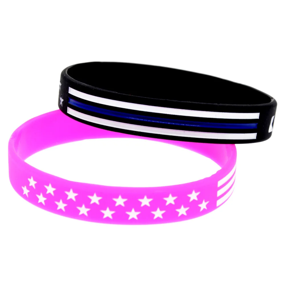 50 Pcs American National Flag Silicone Wristband Sport Bracelet Adult Size 4 Colors
50 Pcs American National Flag Silicone Wristband Sport Bracelet Adult Size 4 Colors