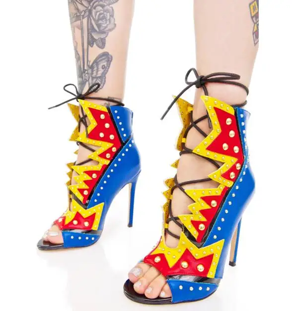 2017 Summer Newest Mixed Color Leather Women Lace Up Sandals Sexy Peep Toe Ladies Fashion High Heels Super Hot Party Shoes
2017 Summer Newest Mixed Color Leather Women Lace Up Sandals Sexy Peep Toe Ladies Fashion High Heels Super Hot Party Shoes