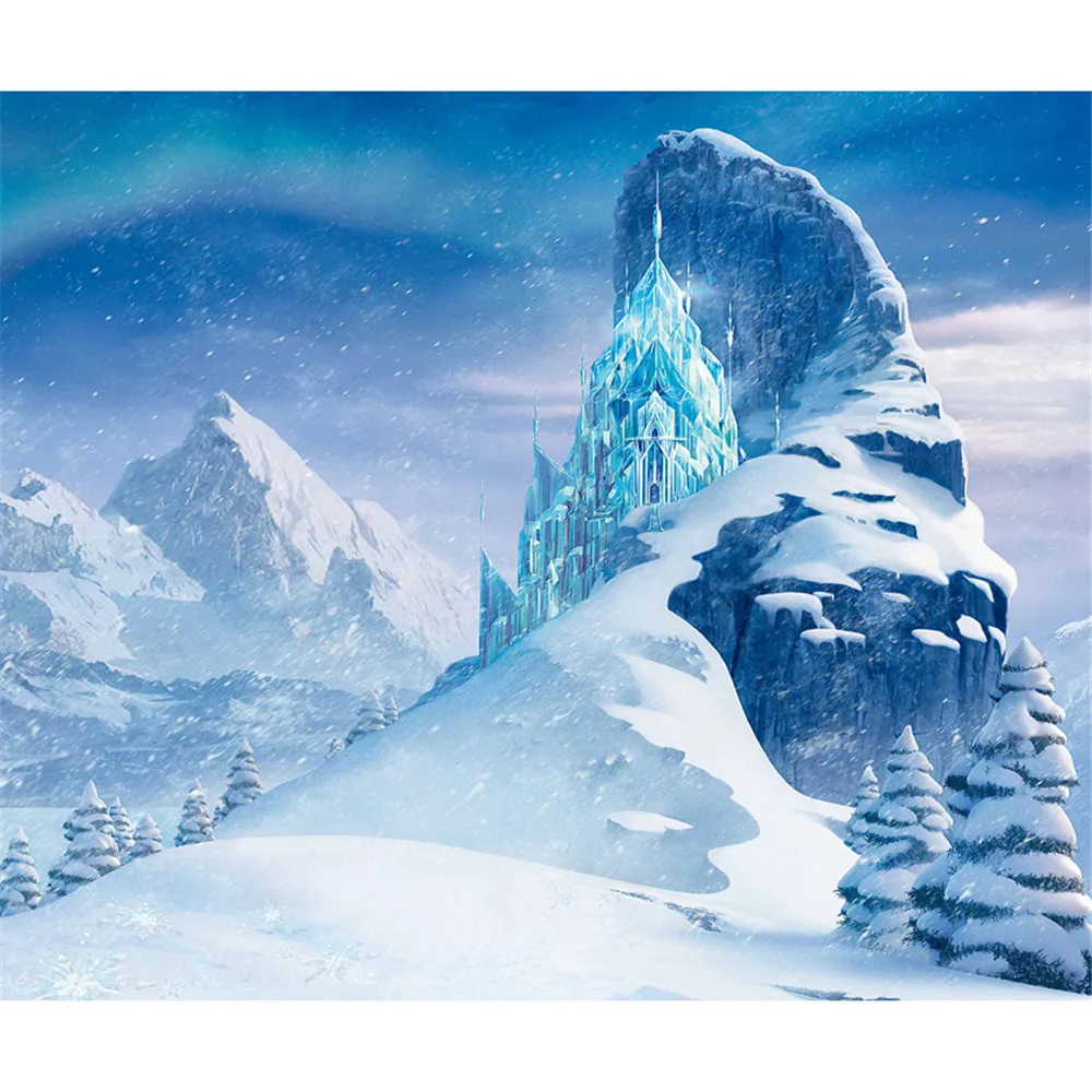 Snow Mountains Frozen Palace Photography Backdrop Blue Winter Wonderland Princess Girl Birthday Party Stage Photo Background
Snow Mountains Frozen Palace Photography Backdrop Blue Winter Wonderland Princess Girl Birthday Party Stage Photo Background