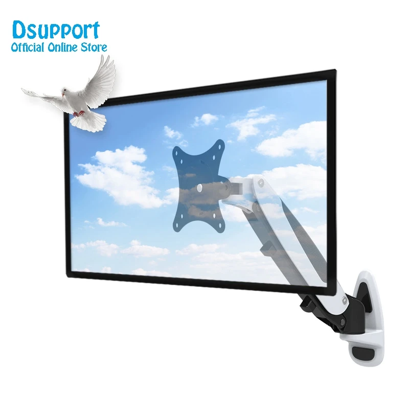 Gas Spring 360 Degree 15-27 inch LCD LED TV Wall Mount Full Motion Height Adjustable Monitor Holder Arm Bracket GM111W
Gas Spring 360 Degree 15-27 inch LCD LED TV Wall Mount Full Motion Height Adjustable Monitor Holder Arm Bracket GM111W