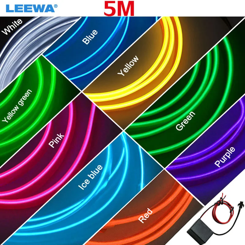 10pcs 5M 9-color Flexible Moulding EL Neon Glow Lighting Rope Strip With Fin For Car Decoration #CA4635
10pcs 5M 9-color Flexible Moulding EL Neon Glow Lighting Rope Strip With Fin For Car Decoration #CA4635