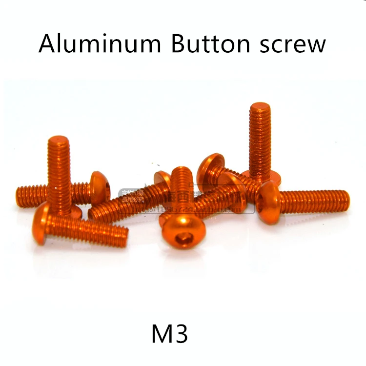 20pcs M3*5/6/8/10/12/14/16mm Orange color Aluminum Hex socket button head cap screw for RC Model screws
20pcs M3*5/6/8/10/12/14/16mm Orange color Aluminum Hex socket button head cap screw for RC Model screws