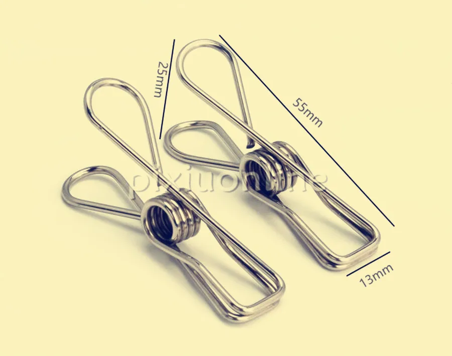 2pcs/lot DS657 Stainless Steel Clothpins Paper Clamp Office and Home Decoration Sale at a Loss
2pcs/lot DS657 Stainless Steel Clothpins Paper Clamp Office and Home Decoration Sale at a Loss