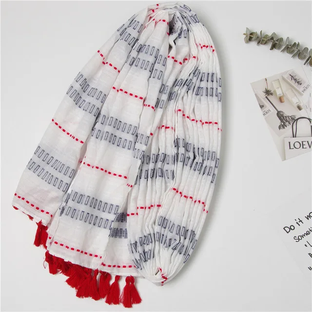 Fashion Newest Women Geometry Pattern Tassel Cotton Scarf Block Pattern Shawls Hijab 10pcs/lot
Fashion Newest Women Geometry Pattern Tassel Cotton Scarf Block Pattern Shawls Hijab 10pcs/lot